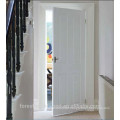 White color stairwell molded wooden door with hardware, storage room door with hardware S10-1009